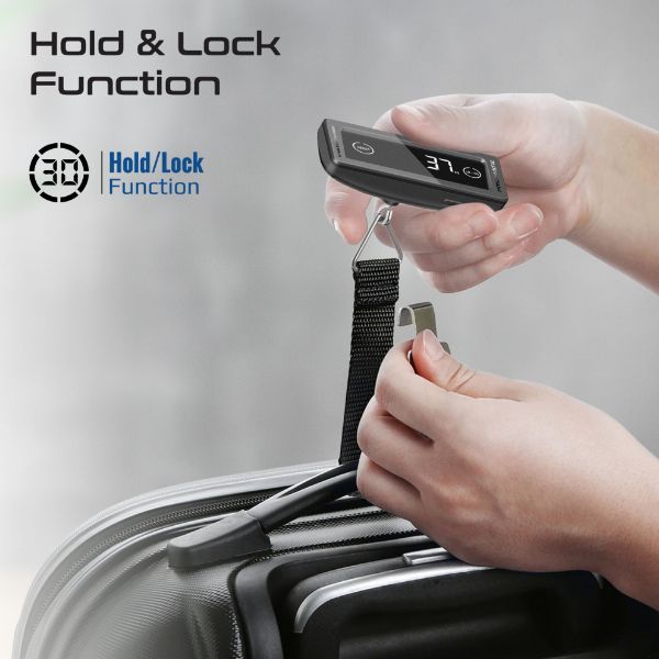 Picture of Portable High-Accuracy Digital Luggage Scale with Touch Scree LCD. 40KGs Max Capacity