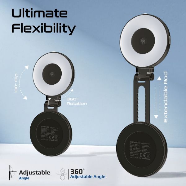 Picture of 360° Rotatable Ultra-Slim MagSafe Compatible Recharge LED Ring Light