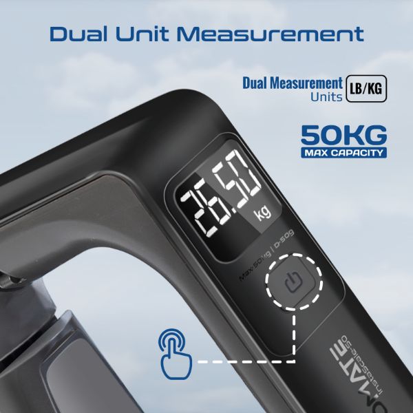 Picture of Comfort-Grip High Precision Digital Handheld Luggage Scale 50Kgs Max Cap,