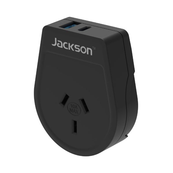 Picture of Outbound 20W PD Travel Adapter USB-A/C Ports NZ/AUS Plugs for use in USA Canada and more
