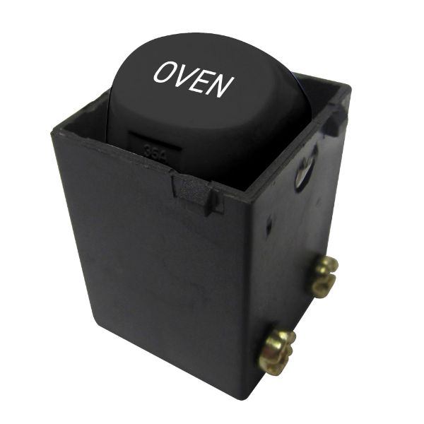 Picture of 35A 2-Way Labelled OVEN Mechanism. Suits all Tradesave Plates Black