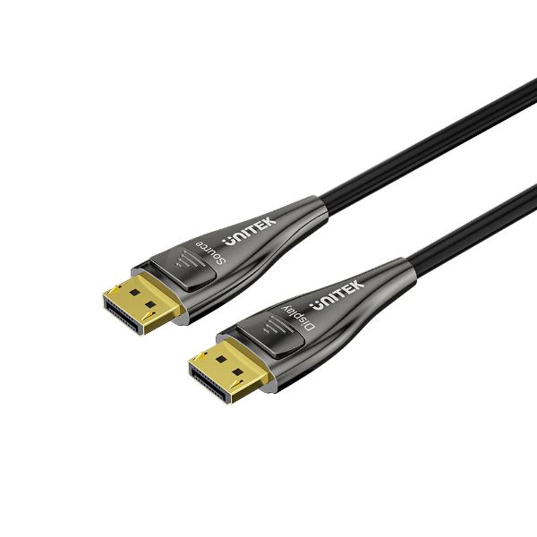 Picture of 30M 8K Fiber Optic DisplayPort 2.1 Supports 54Gbps Bandwidth Up To 8K@120Hz
