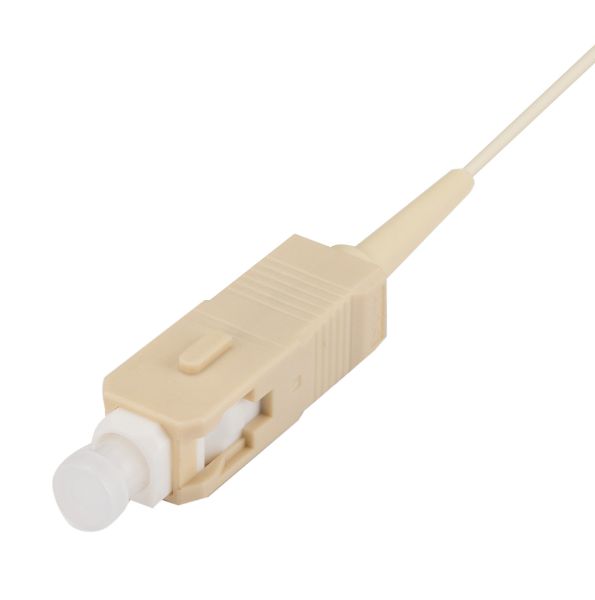 Picture of 2M LC Pigtail OM3 1x Piece White 900um Multimode Fibre Tight Buffer LSZH Jacket