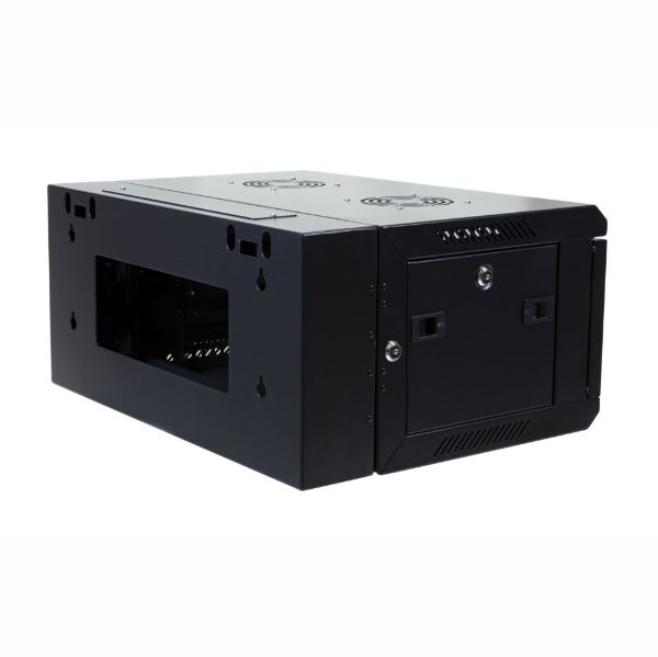 Picture of 4RU Univer Swing Wall Mount Cabinet. Removable Back supplied with Left & Right Hin