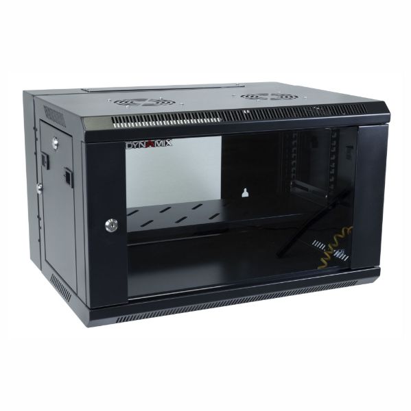 Picture of 6RU Univer Swing Wall Mount Cabinet. Removable Back supplied with Left & Right Hin