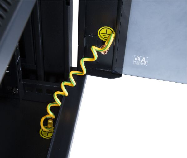 Picture of 9RU Univer Swing Wall Mount Cabinet. Removable Back supplied with Left & Right Hin