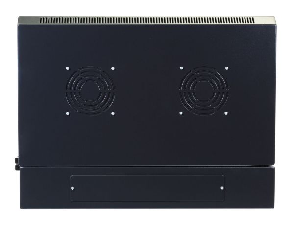 Picture of 9RU Univer Swing Wall Mount Cabinet. Removable Back supplied with Left & Right Hin