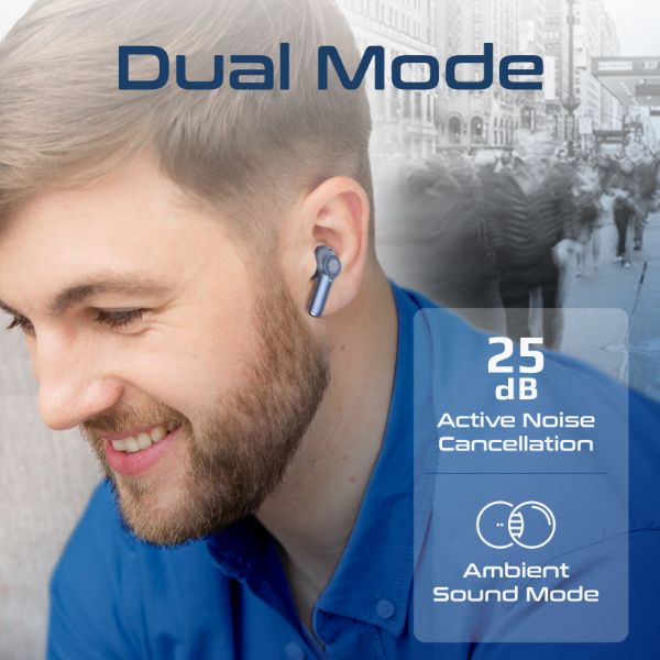 Picture of In-Ear HD Bluetooth Earbuds with Intellitouch & 400mAh Charge Case & Microphone