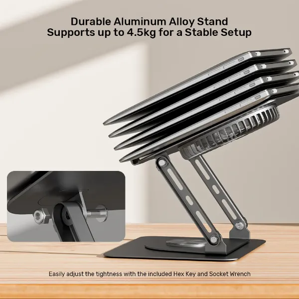 Picture of Adjustable Laptop Stand with Detachable Cooling Fan