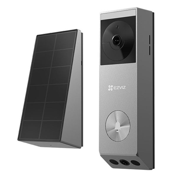 Picture of Video Doorbell with Built-in Battery & Solar Panel. Dual Lenses Human Motion