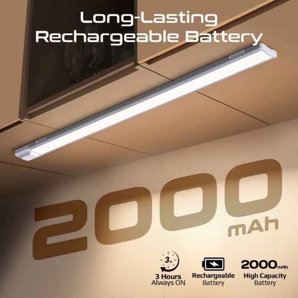 Picture of 60cm Rechargeable Light Strip with Motion Sensor. 2000mAh Battery Up to 3 Hours