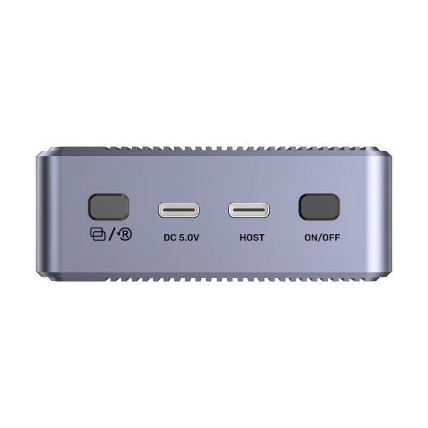 Picture of SolidForce 20Gbps Dual Bay Raid M.2 SSD Enclosure. Supports No RAID/RAID 0/RAID 1