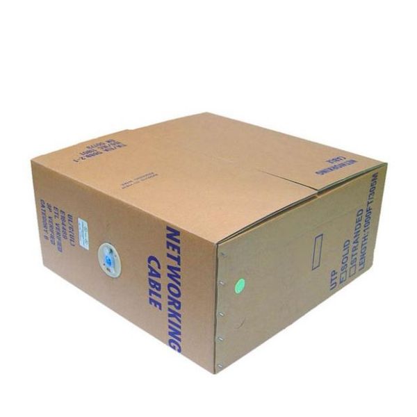 Picture of 100m Cat6 Ivory UTP Solid Cable Roll 250MHz 23AWGx4P PVC CM UL Rated Jacket