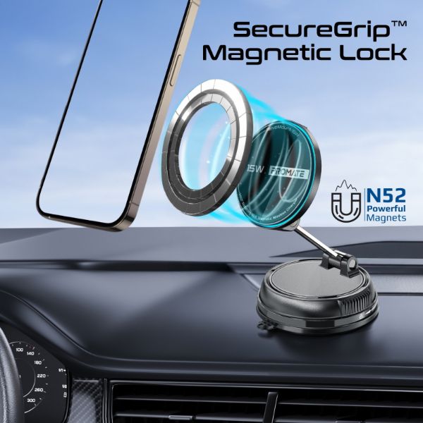 Picture of SecureGrip 360 Cradleless 15W MagSafe Compatible SmartPhone Charger Mount