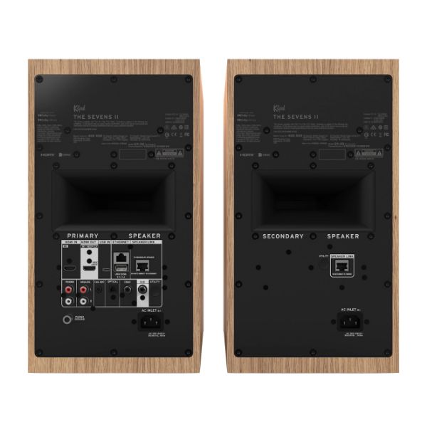 Picture of The Sevens II 6.5" Powered Book Shelf Speakers - RED OAK