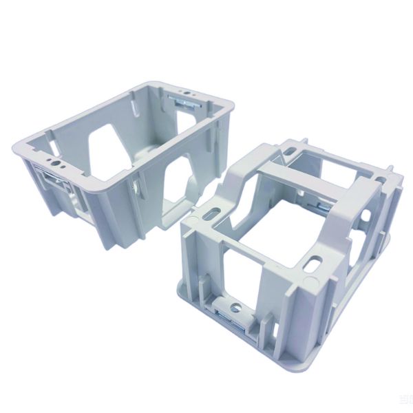 Picture of Flush Box with Captured Metal Spring Nut. Polypropylene Plastic