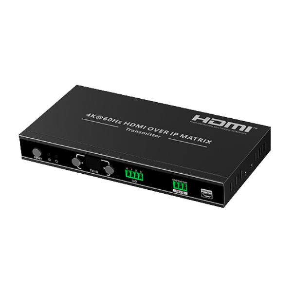 Picture of Hdmi extender over IP (Matrix) supports 4k@60hz.Compatible with Cat5e/6. Up to 120 M (TX)