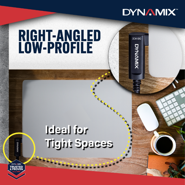 Picture of 10M USB 3.2 Right-Angled Type C to C Hybrid Active Opti Cable