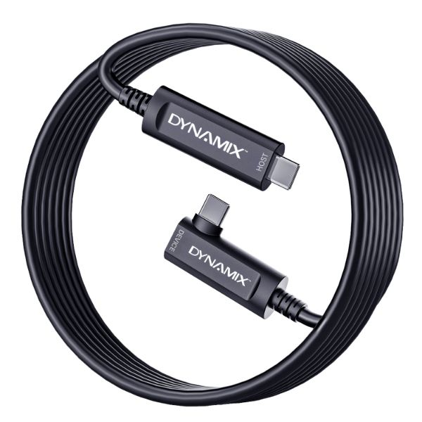Picture of 15M USB 3.2 Right-Angled Type C to C Hybrid Active Optical Cable