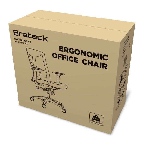 Picture of Office Chair w/ Ergonomic & Breathable Mesh Pneumatic Seat-Height Adjust