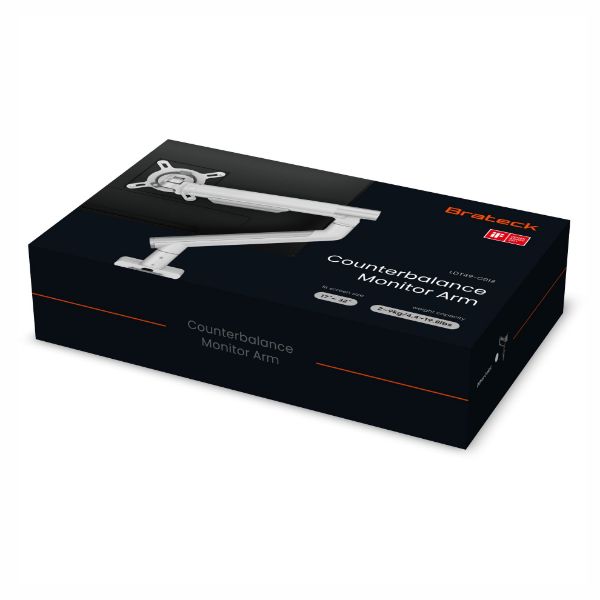 Picture of 17-32'' Premium Slim Aluminium Spring-Assisted Desk Mount Monitor Arm