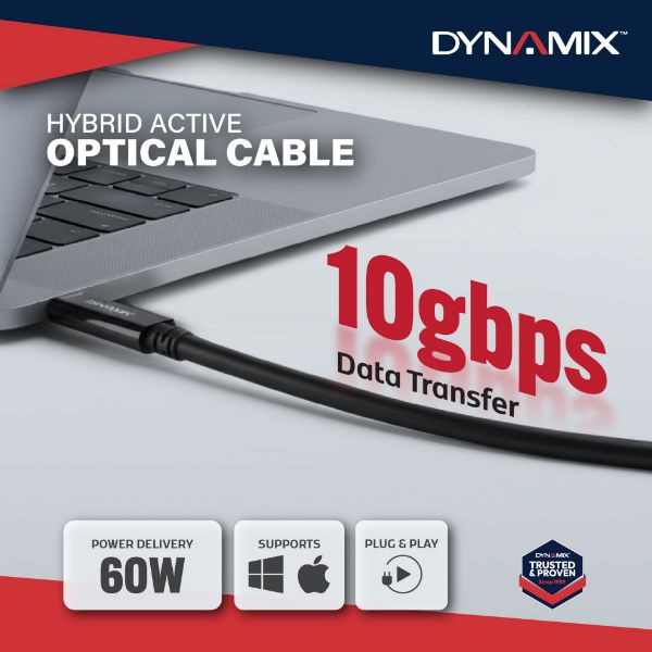 Picture of 15M USB 3.2 Full Featured Type C to C Hybrid Active Optical Cable