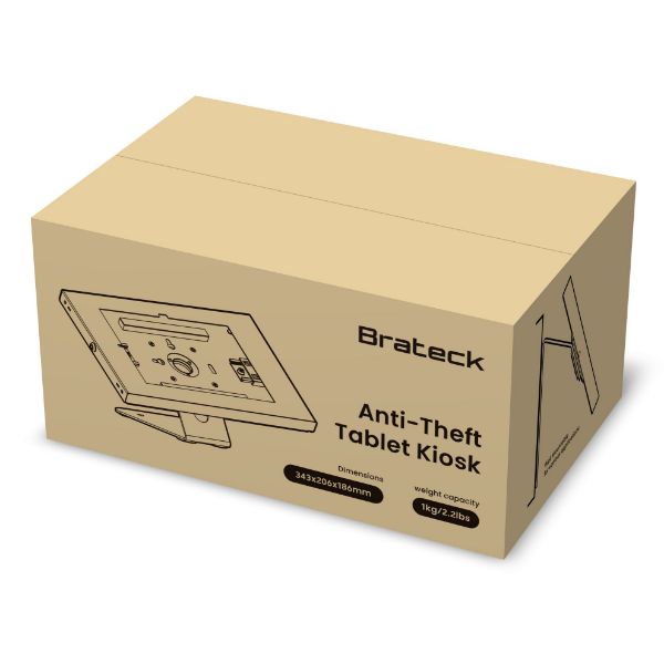 Picture of Anti-Theft Enclosed Wall Mount Countertop Tablet Kiosk Anti-skid Pad Prevent scratche