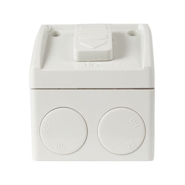 Picture of Weatherproof Single IP53 Outlet. Grey Heavy Duty 10A