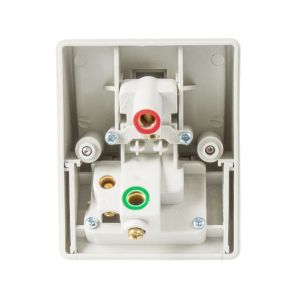 Picture of Weatherproof Single IP53 Outlet. Grey Heavy Duty 10A