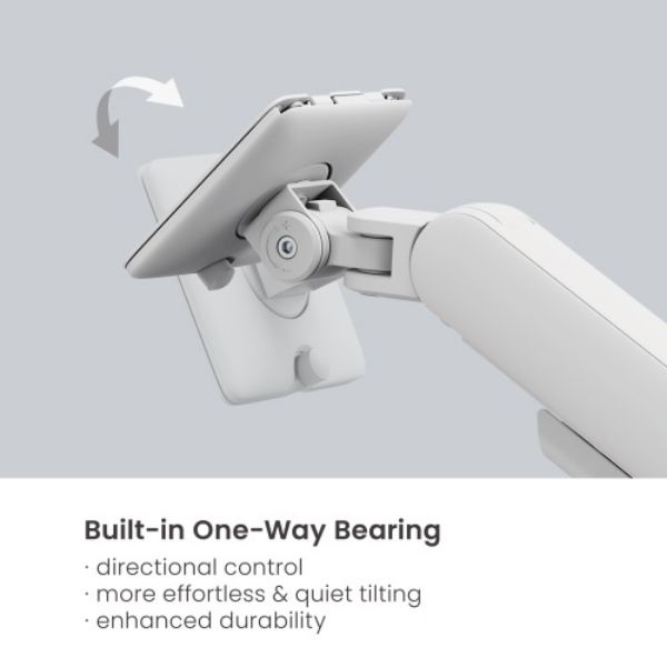 Picture of 17"-35" Elite Dual Screen Mechanical Spring Monitor Arm. Max Load 2x 11Kgs, White