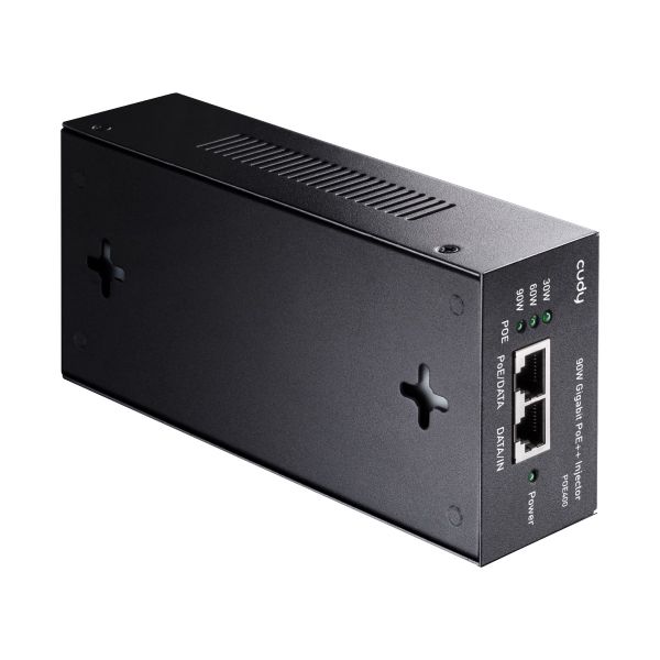 Picture of 90W Gigabit PoE+ Injector 100m Transmission, Power LED, 802.3at/af.