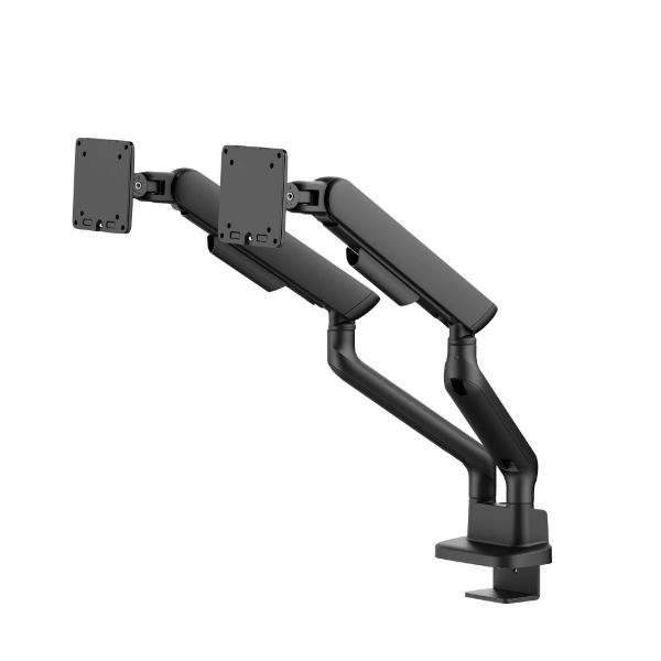Picture of 17"-35" Elite Dual Screen Mechanical Spring Monitor Arm. Max Load 2x 11Kgs, Black
