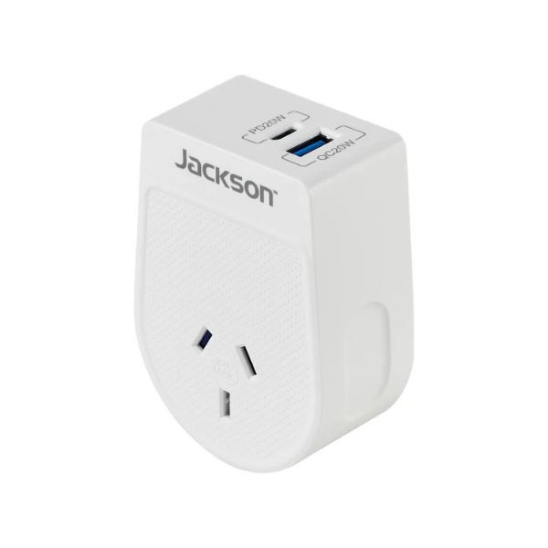 Picture of Jackson Move Outbound USA + Canada 20W USB-A + USB-C Travel Adaptor