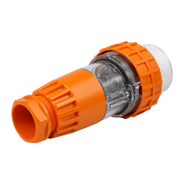 Picture of Extension Plug Straight 3 Pin 32A Round IP66 Stainless Steel cover fastening