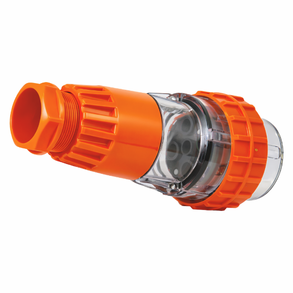 Picture of Extension Plug Straight 4 Pin 32A Round IP66 Stainless Steel cover fastening