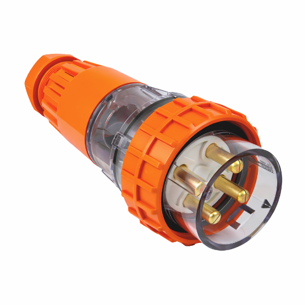 Picture of Extension Plug Straight 4 Pin 32A Round IP66 Stainless Steel cover fastening