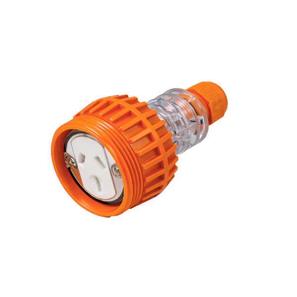 Picture of Extension Socket 3 Pin 15A Flat IP66 Stainless Steel cover fastening