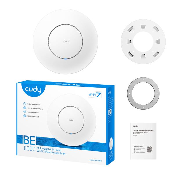 Picture of BE11000 Tri-Band Wi-Fi 7 2.5G Ceiling Mount Access Point with 10G SFP+,