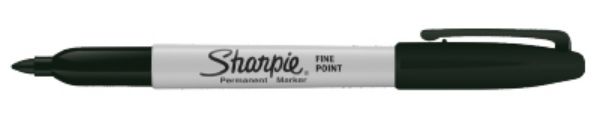 Picture of Fine Black Permanent Marker Pen
