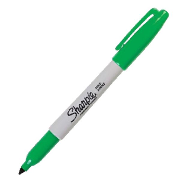 Picture of Fine Point Permanent Marker Green 30004