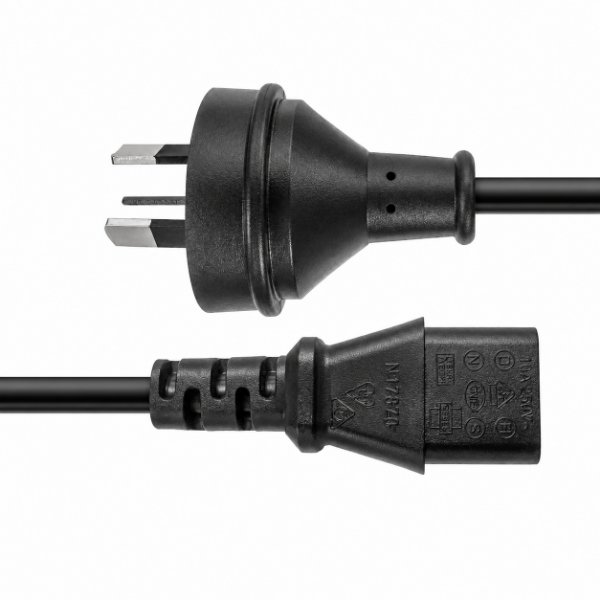 Picture of 5M 3-Pin Plug to IEC C13 Female Plug 10A Power Cord. 1.0mm copper core.