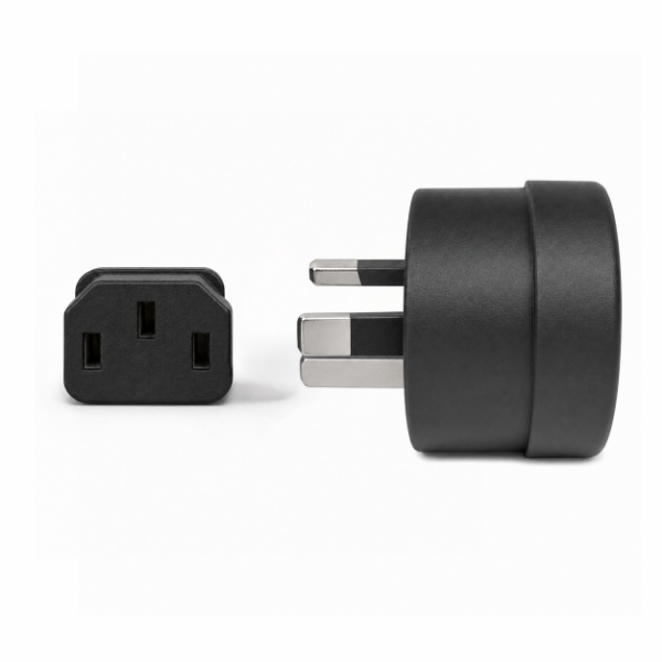 Picture of 2M 3-Pin TAPON Ended Plug to IEC C13 Connector 10A Power Cord. 1.0mm