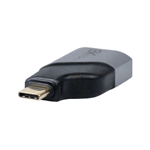 Picture of USB-C 4.0 Male to HDMI Adapter Supports 8K@60Hz. Sliver Aluminium Shell.