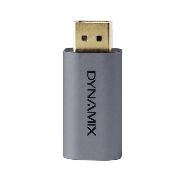 Picture of DisplayPort Male to HDMI Female Adapter. Supports 8K60Hz.