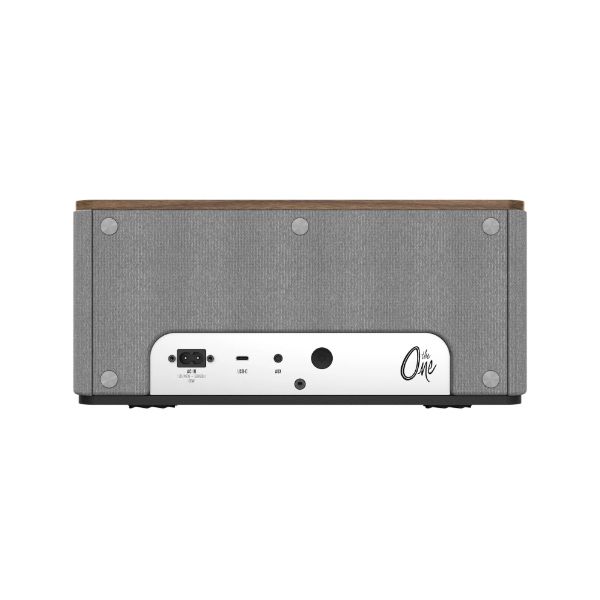 Picture of One Plus Premium Bluetooth Speaker. 2.1 Stereo System. Walnut Speaker.