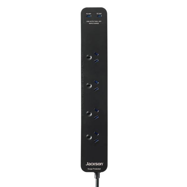 Picture of Jackson 30W Dual USB-C 4 Outlet Powerboard