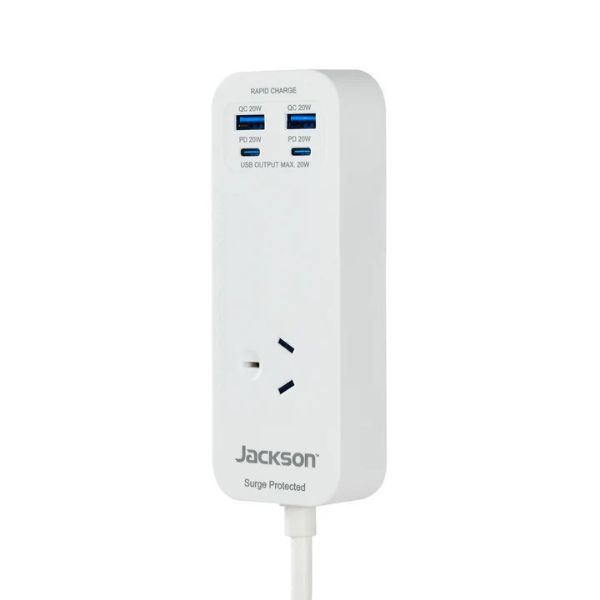 Picture of Jackson 20W USB-A + USB-C 1 Outlet Portable Powerboard