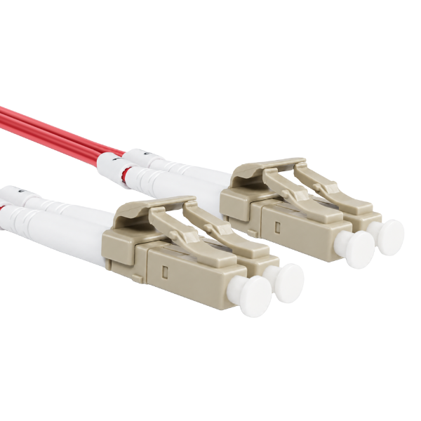 Picture of 1M 50u LC/LC OM3 Fibre Lead Duplex Multimode LSZH Jacket (RED)