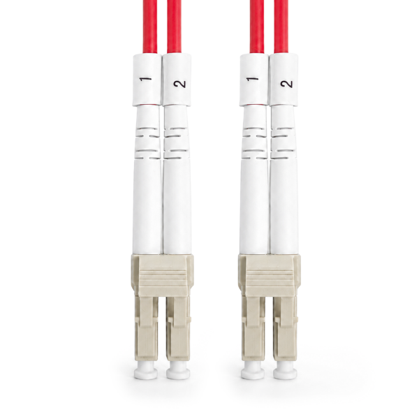 Picture of 1M 50u LC/LC OM3 Fibre Lead Duplex Multimode LSZH Jacket (RED)