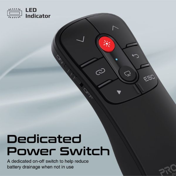 Picture of Universal Intuitive Laser Wireless Presenter, 10m work Range, Red Laser Pointer.